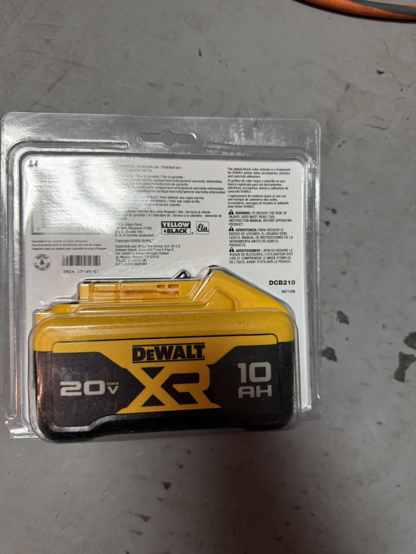 Dewalt Bateri 10AH