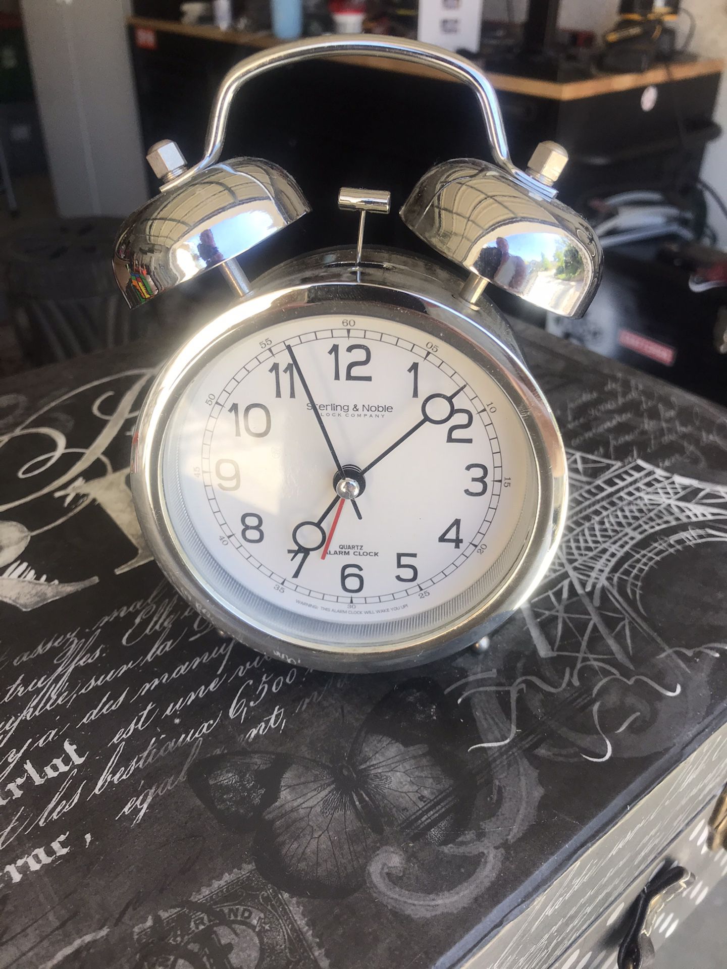 Old style bell alarm clock