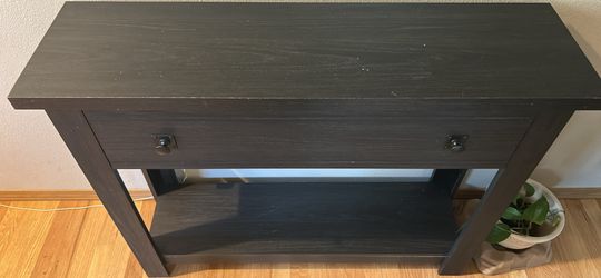 Move Sale OBO: Need gone ASAP Slim Dark Wood Console/ Entry Table - 41" Long