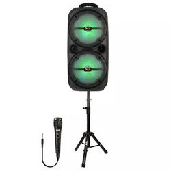 QFX® Portable Bluetooth® True Wireless Speaker with LEDs, Microphone, and Stand, Black, PBX-8008SM

$59.99