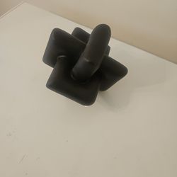 Modern Matte Black Decorative Knot Sculpture - Minimalist Home Decor