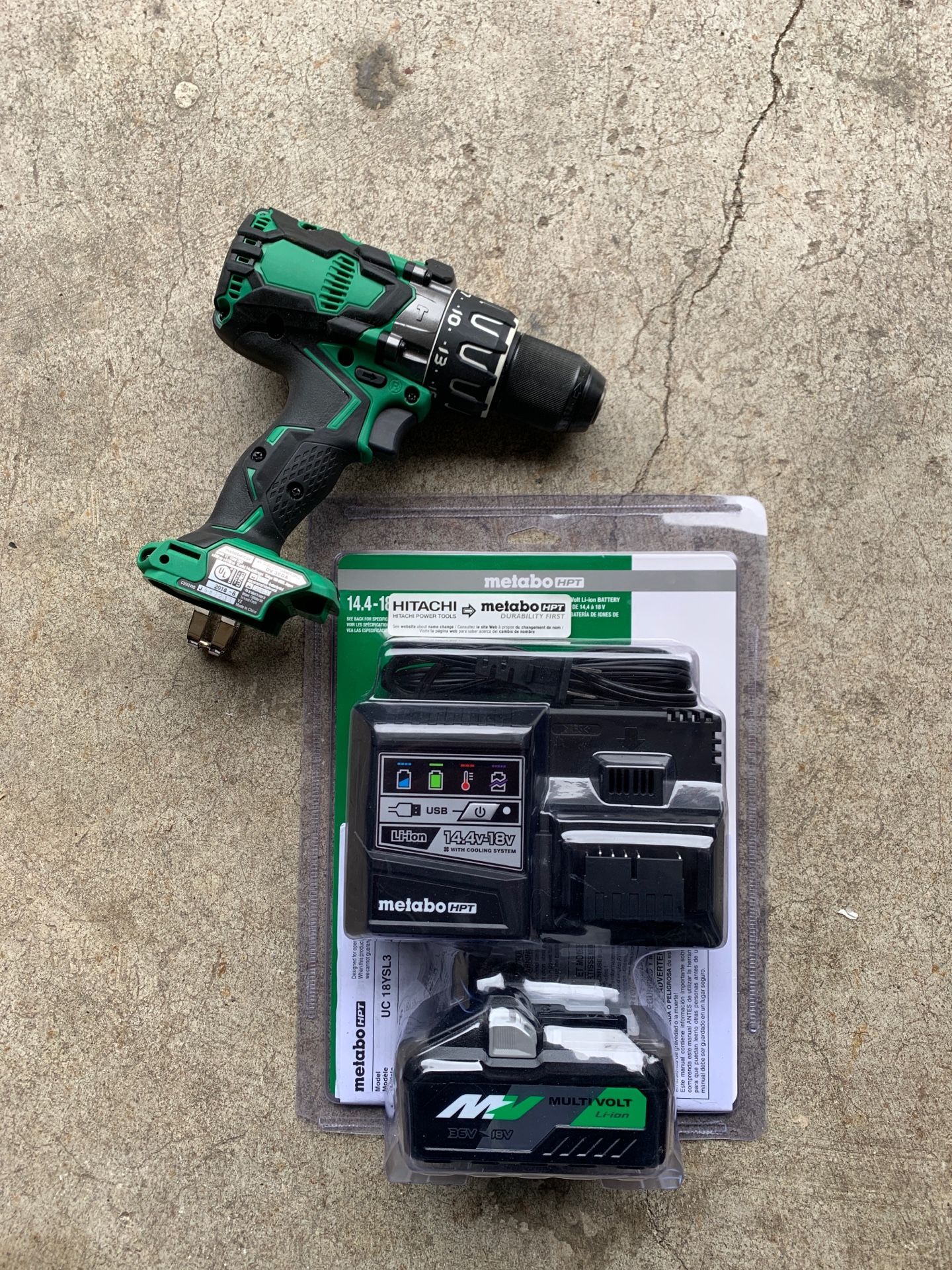 Meta I Hammer Drill Brushless New with battery and charger.