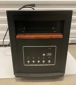 LifeSmart LS-4P1500-HOM 1500W Portable Infrared Quartz Space Heater Black