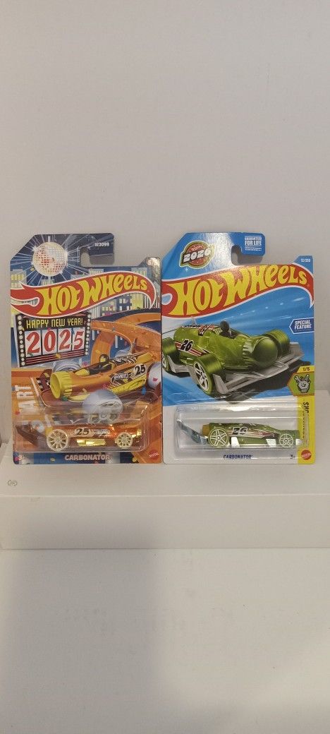 Hot Wheels 🔥🌶CARBONATOR $5 FOR Both.