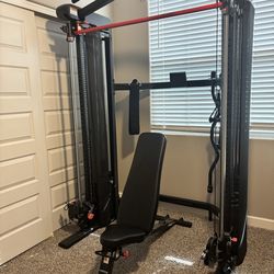Inspire Fitness SF3 Smith Functional Trainer with Folding Bench