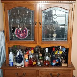 Wooden China Cabinet 