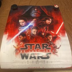 Star Wars Last Jedi Movie Poster 