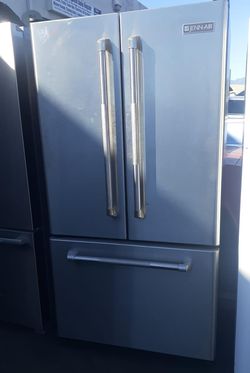 Jenn Air 3-Door Stainless Steel Refrigerator Fridge
