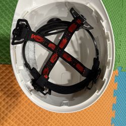 SecureFit Hard Hat SecureFit H-701SFR-UV, White, Non-Vented Cap Style Safety Helmet with Uvicator Sensor, 4-Point Pressure Diffusion Ratchet Suspensio