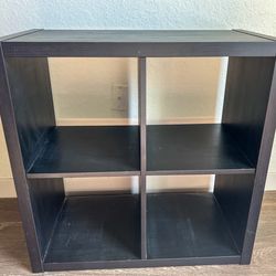 IKEAa Kallax 4-Cube Shelves – Black/Brown – $35 Each