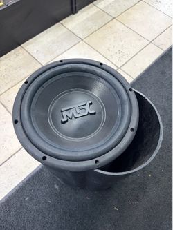 MTX Subwoofer in Bazooka SAS Bass Tube Enclosure