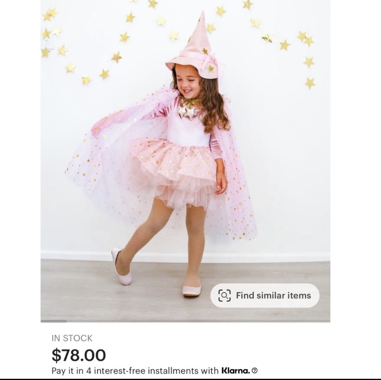 Girls  Pink Witch Costume 