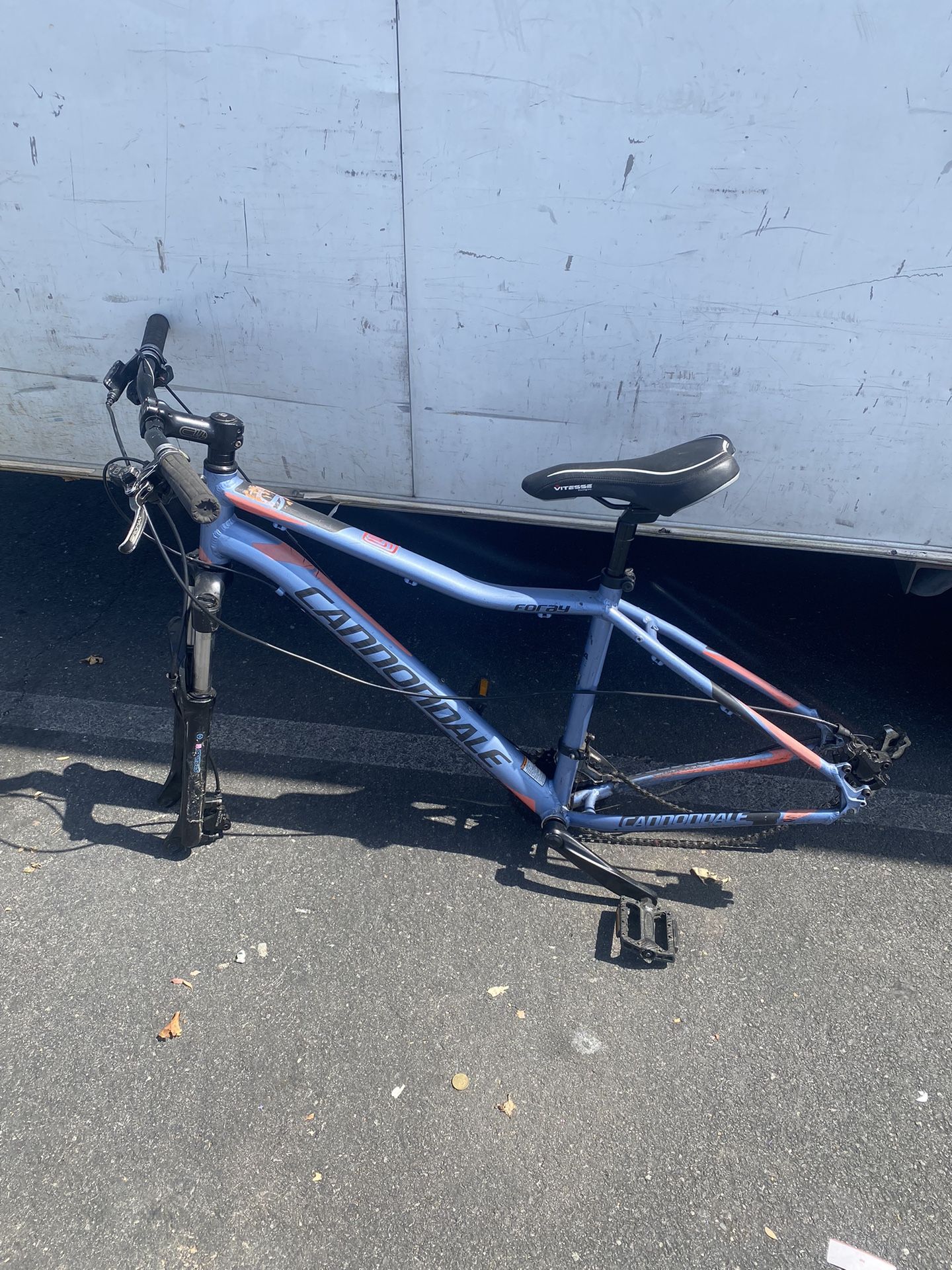 Cannondale Foray Aluminum Unisex Mountain Bike Frame With Parts Not Complete Nice Project