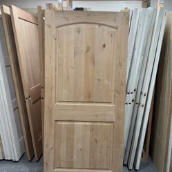 Exterior door fire rated 20 min 36x79solid wood knotty alder unfinished   Beautiful garage door front door 36x79” 1-3/4 thick solid core heavy duty do