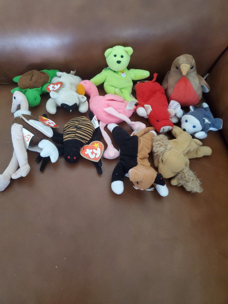 13 Ty Beanie Babies Old All $15 Some New