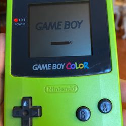 GameBoy Color System Kiwi Green
