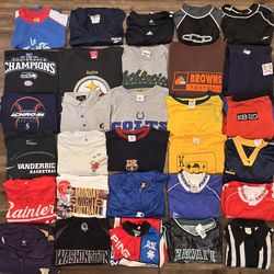 80’s,90’s,y2k Sports Lot Seattle, Barcelona + More!  (Jersey, Shirts, Crewnecks)