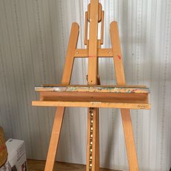 Artist Easel Large Adjustable Sturdy Wood 