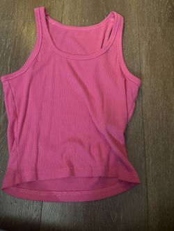 Pink Tank Top Crop Top