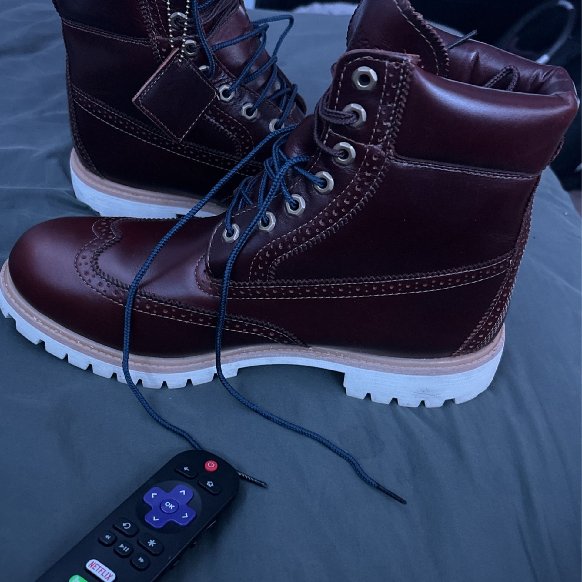 Brogue wingtip timberland boots hot sale