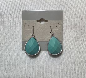 Turquoise Teardrop Drop Earrings