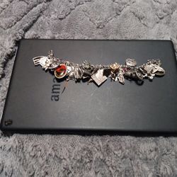 Sterling Silver Charm Bracelet 