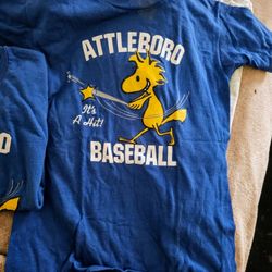 Attleboro Baseball Woodstock Shirts: Youth Large