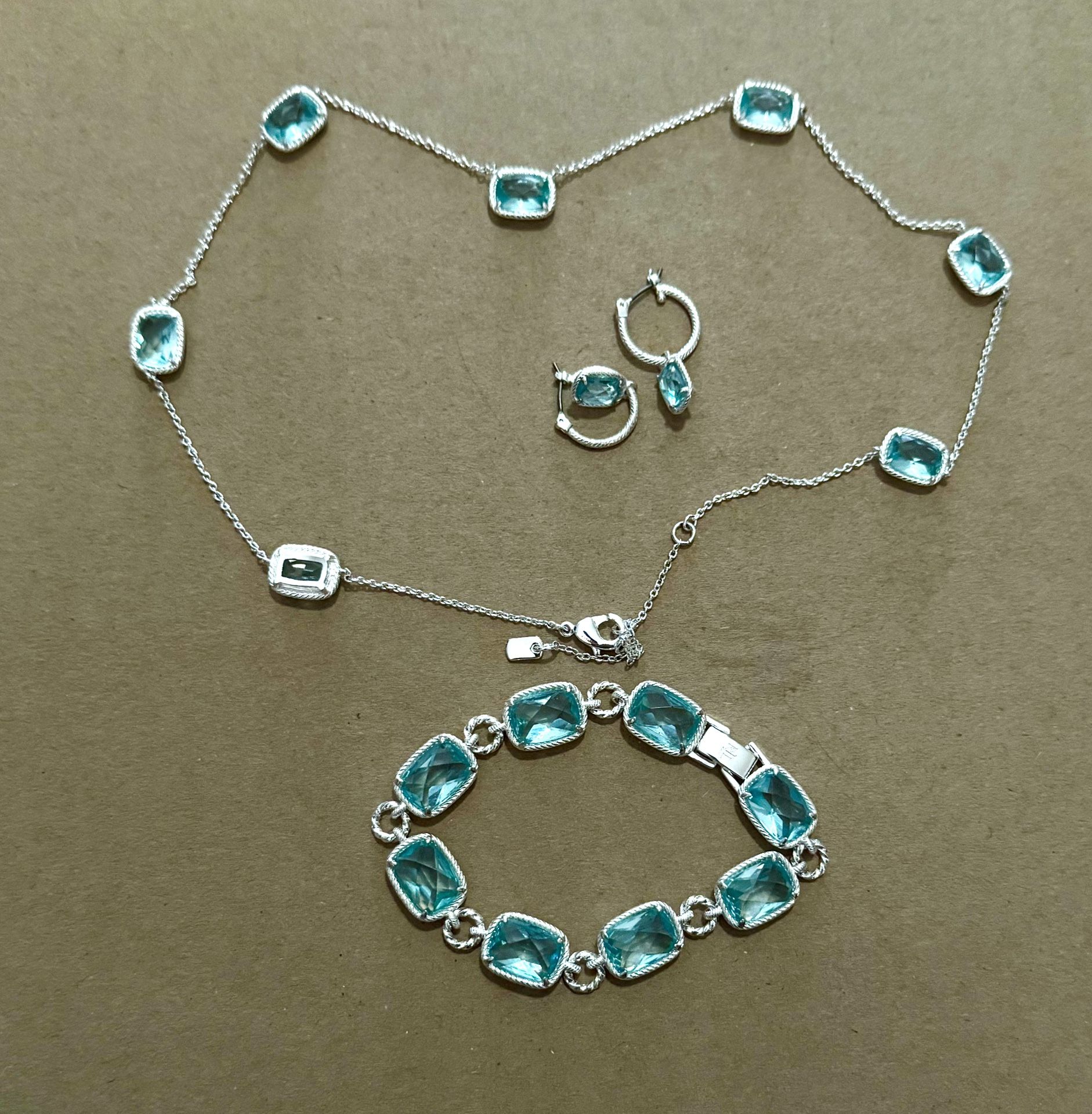 Aquamarine Gemstone Jewelry set