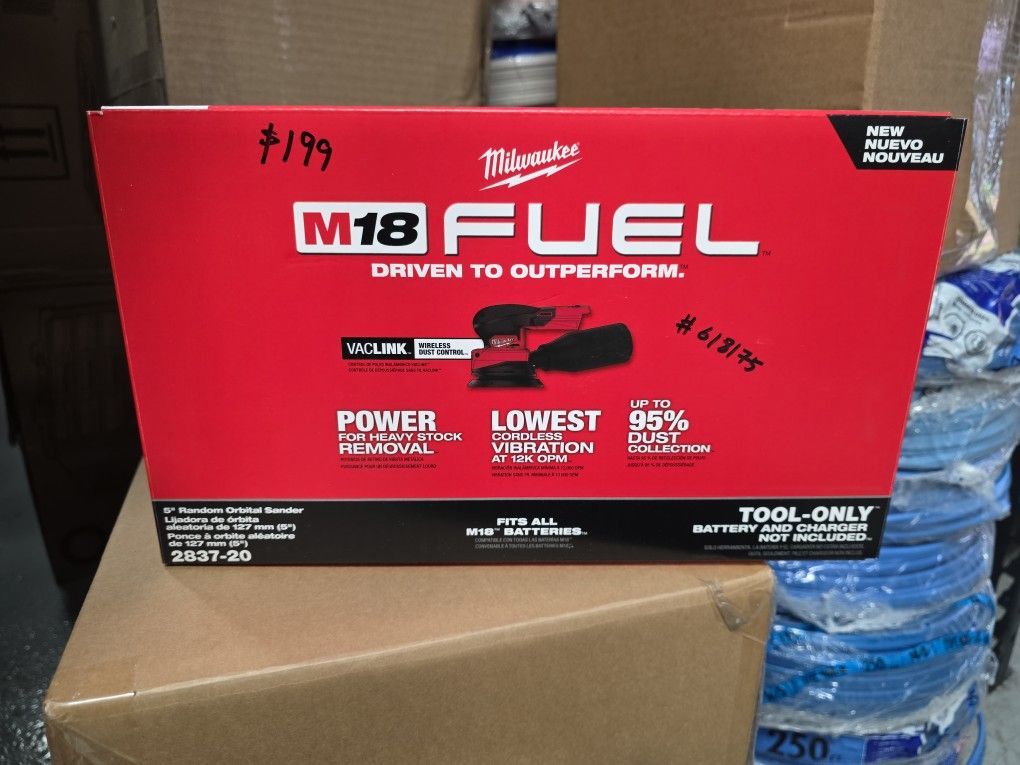 Milwaukee
M18 18V Lithium-Ion Brushless Cordless FUEL 5 in. Random Orbit Sander (Tool-Only)