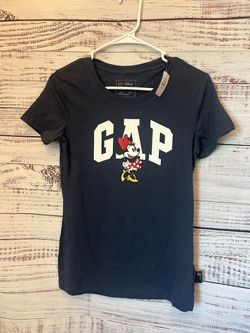 NWT GAP Navy Minnie Mouse Logo Short Sleeve Tee size XS