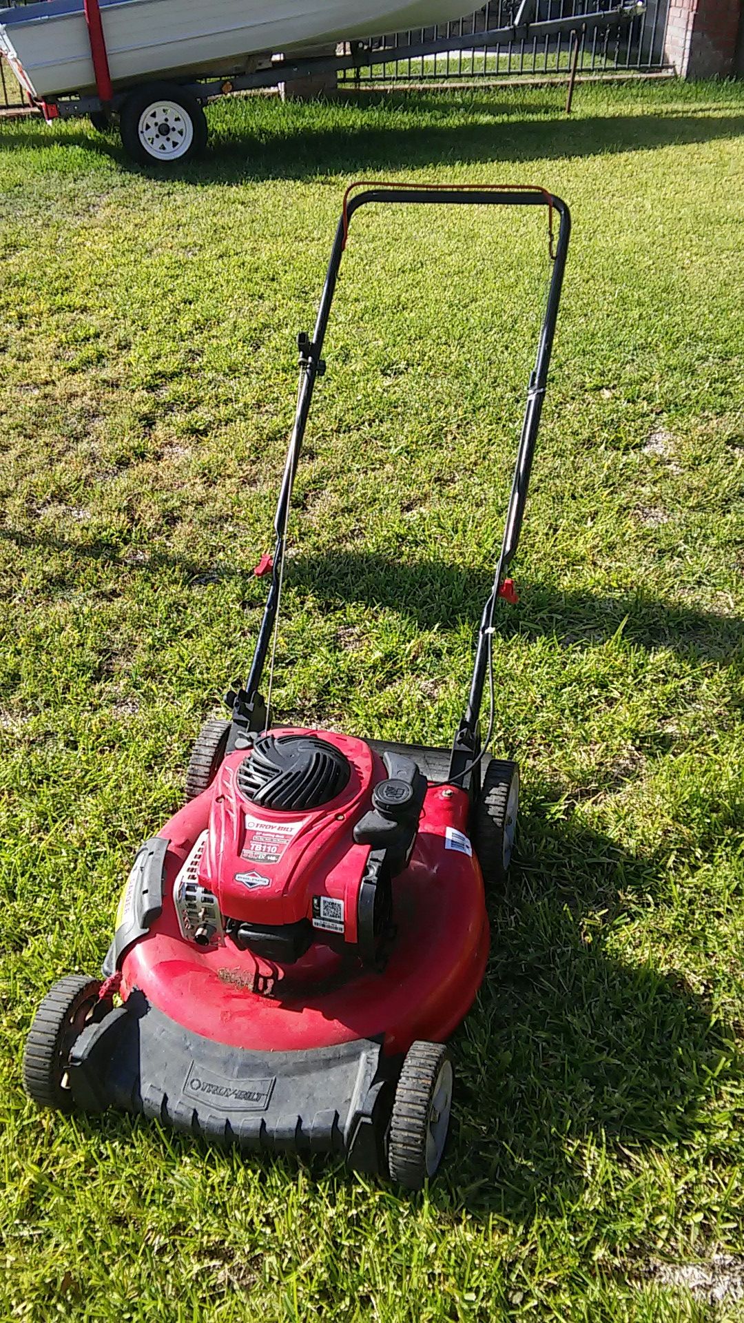 21 inch 550EX Troy-Bilt push lawn mower side discharge $ 50 dollars