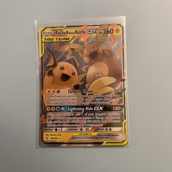 Pokemon Raichu & Alolan raichu Gx 