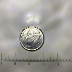 2020-P Dime With “Splitting Head” Error