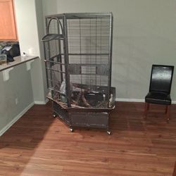 Bird Cage 64" Extra Large Corner Flight Bird Cage