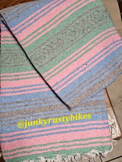 New pastel falsa mexican blanket