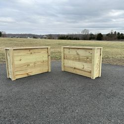 Cedar planter boxes