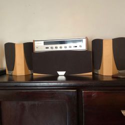 Vintage realistic stereo receiver