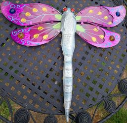 Large Metal Dragonfly Wall Art Decor