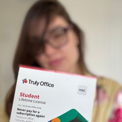 TrulyOffice 2024 Student Lifetime License for Mac | 3 in 1 All Access TrulyOffice Suite | Words, Sheets, Slides | 2 Users | Physical Activation Card 