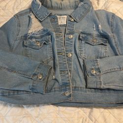 Short Blue Jean Jacket Size (L)