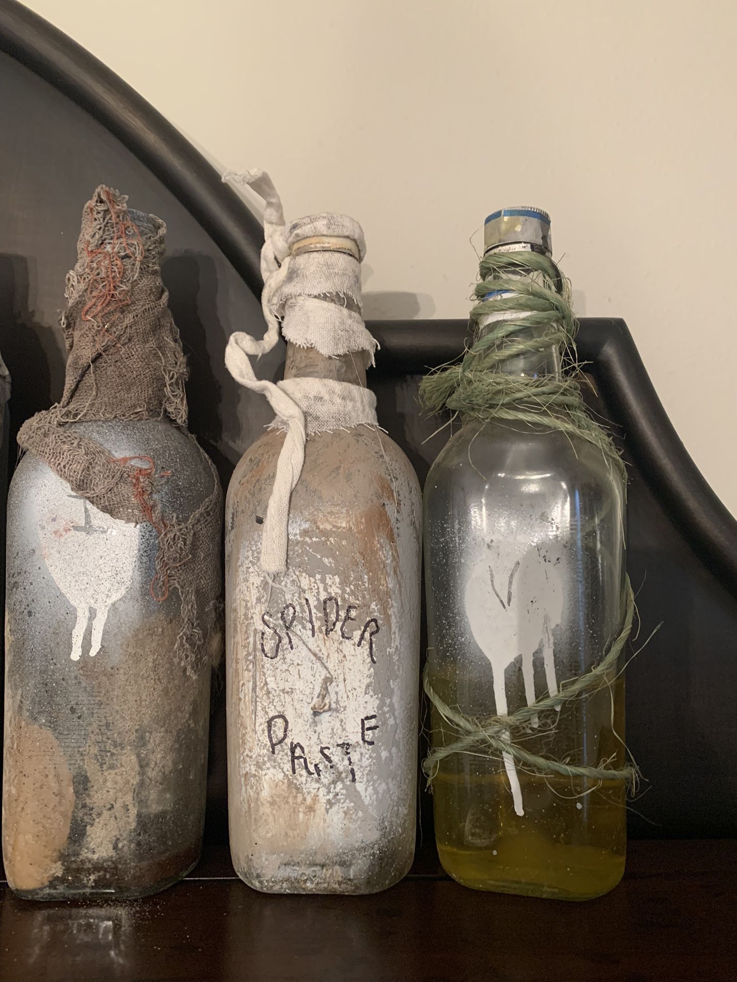 Halloween potion bottles