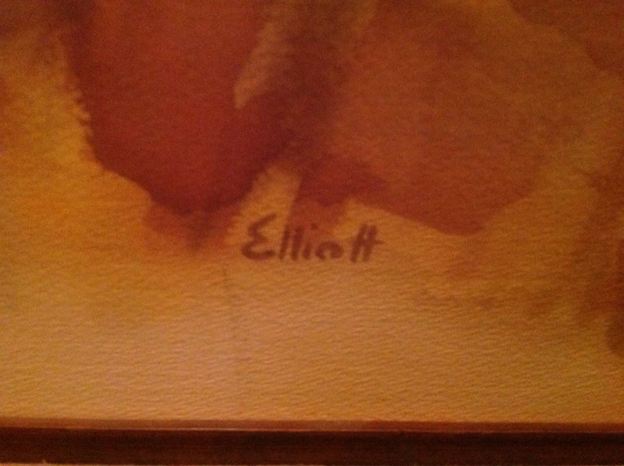 Arthur Elliott Landscape Watercolor