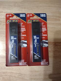 Heavy Duty Snap Off Blades 18mm 2 Packs