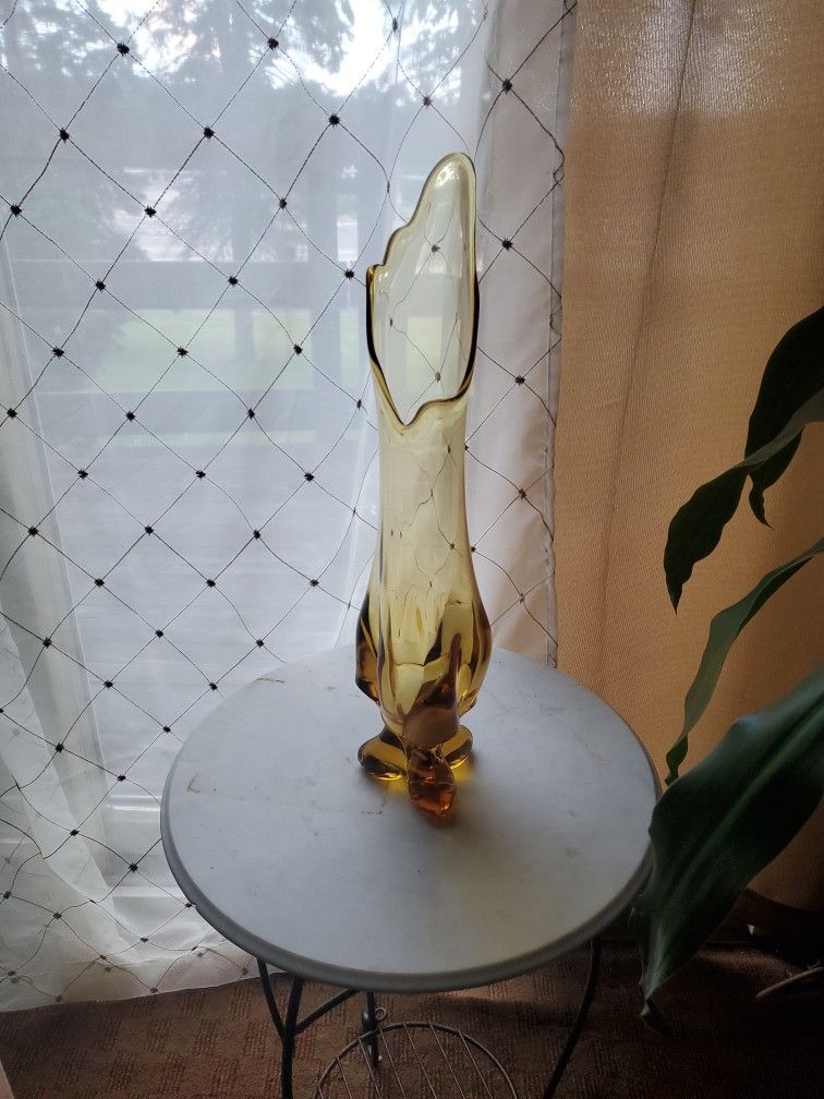 Viking Amber Swung Vase