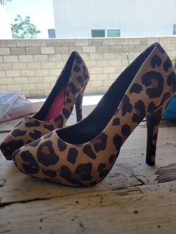 Cheetah high heels