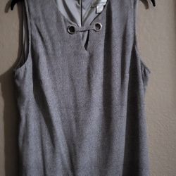 Women's Gray Tank, Christopher & Banks, Large