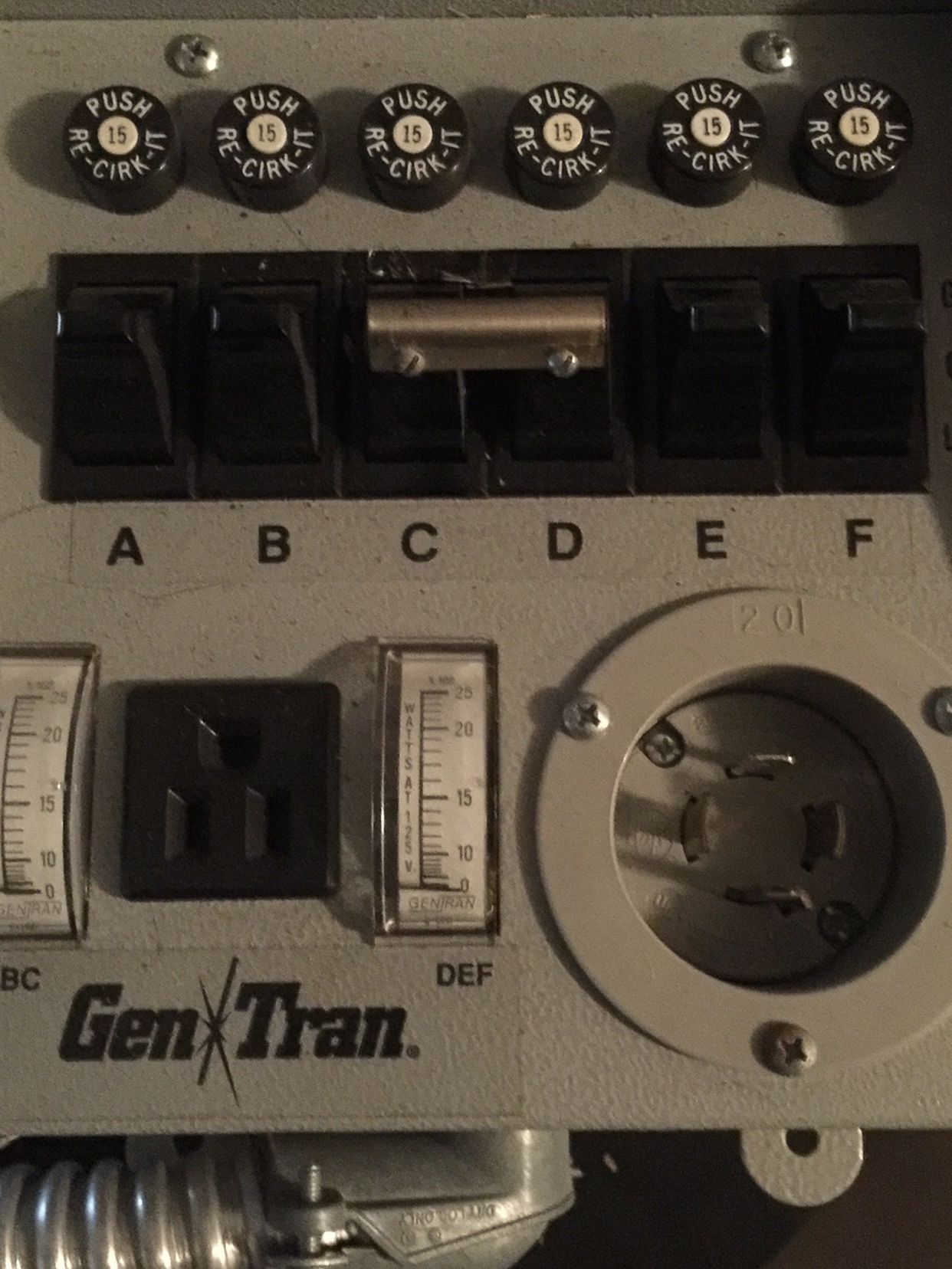 GenTran Honda 6 Circuit Transfer Switch