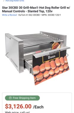 New Star Restaurant Food Truck Hot Dog Roller