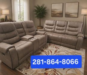 New Oversized 2pc Reclining sofas