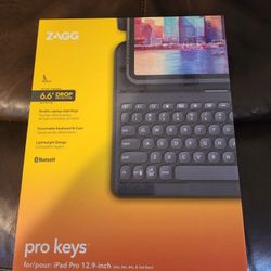 Zagg Pro Keys iPad Keyboard Case 12.9 & 13 Inch
